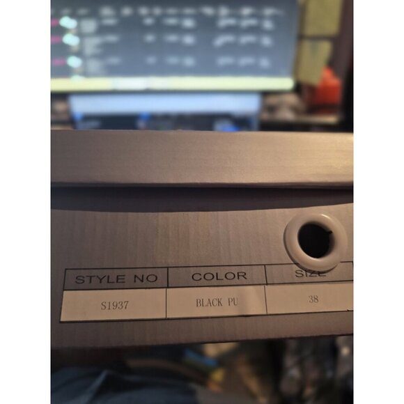 New CODIA Women's acrylic Heels Shoes Black Pumps EUR 38 US 8 Designer - Picture 6 of 6